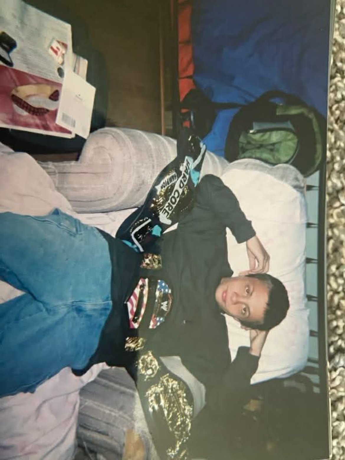 Casey as a child