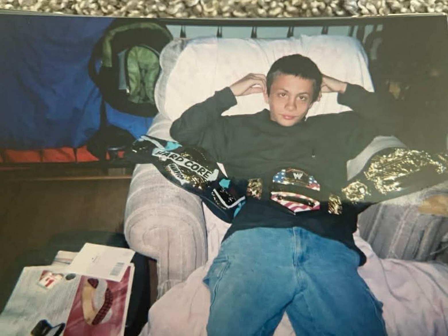 Casey as a child