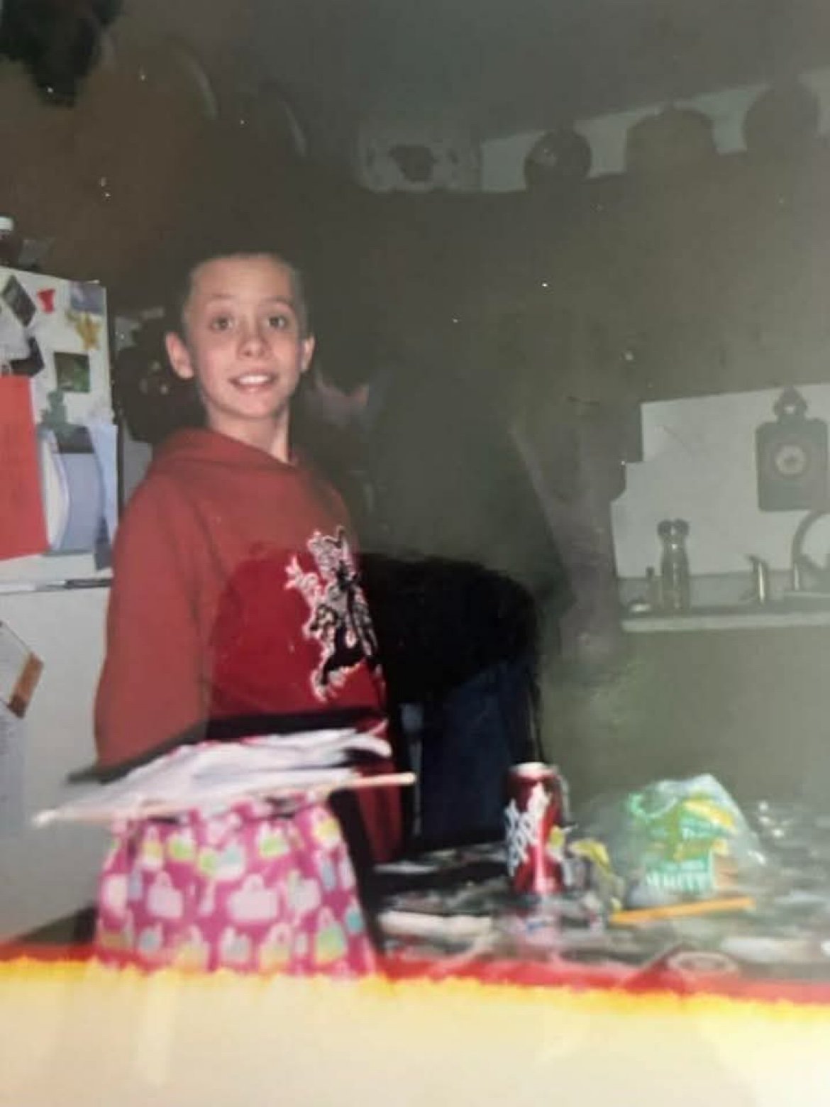 Casey as a child